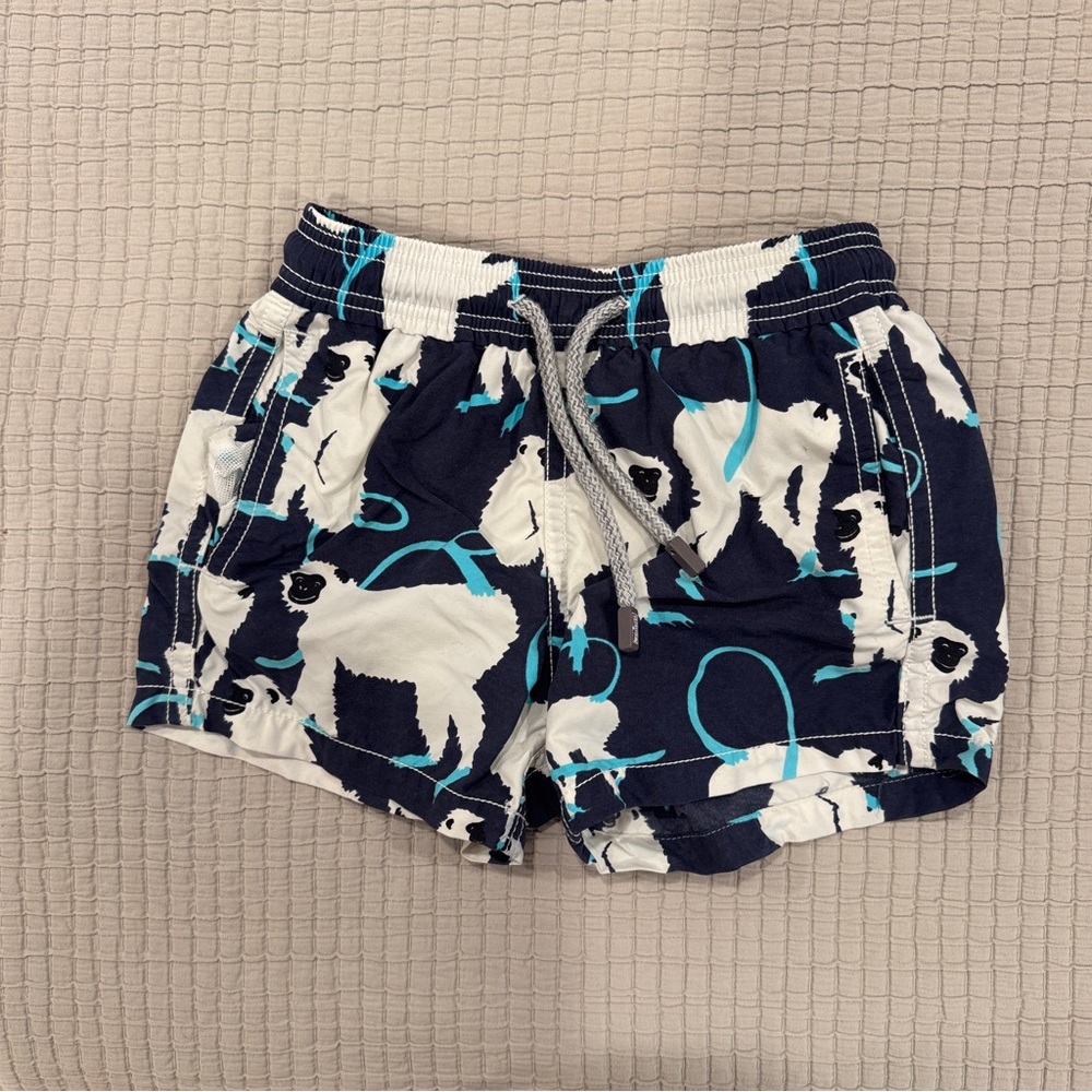Vilebrequin Boys Navy and White Swim Trunks - 2T